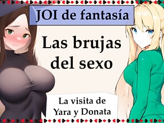 Spanish audio JOI. Sex witches want your cum.
