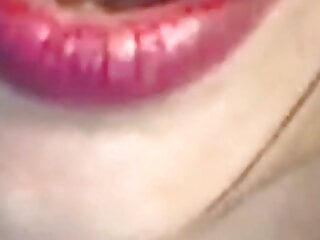 Rosy lips tease