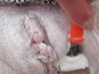 Shave that pussy exposed very swollen clit
