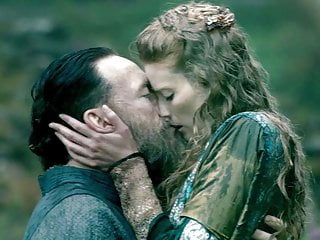 Alyssa Sutherland Rides a Guy in Vikings - ScandalPlanet.Com