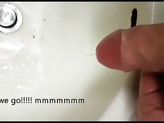 Cumming in the sink 2