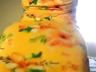 Big Tits Milf African video: Fat ass long dress