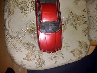 cum on diecast car