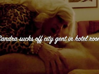 Sandra sucks off city gent in hotel room