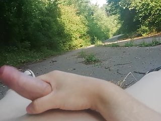  Masturbating on the Road in the Forest