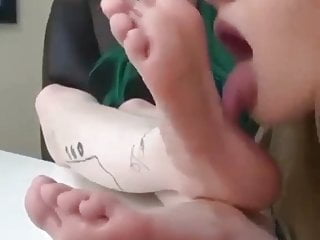 Slave girl licking feet 