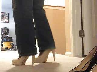 Walking in heels and jeans by request
