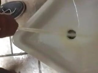 Pissing Public Urinal
