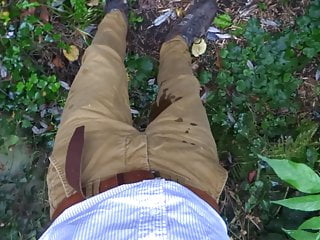 Pissing my pants outdoors