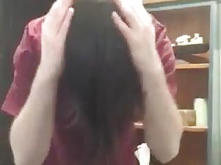 Me brushing my hair