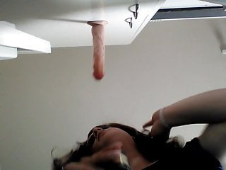 Gina Sucking on Dildo - Another angle