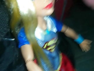 Super girl cum face doll 