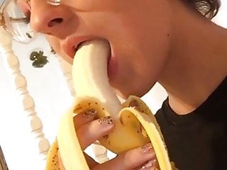 Banana blowjob