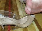 SummerRay54 wears clear cummy heels