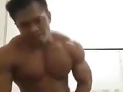 asian beefy muscle with big dick head cums for cam (20'')
