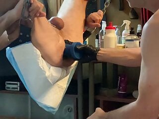 Always Fun when Hubby joins to get his ass worked. Fire281 gave him a nice fuck, add ToppedToys DeepSpace and his fist