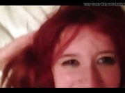 Redhead takes facial