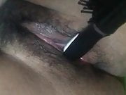 Kik slave fucks her hole with hairbrush for daddy