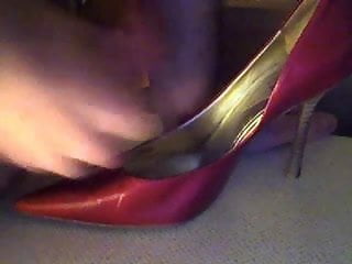 Shoejob red and black pumps...