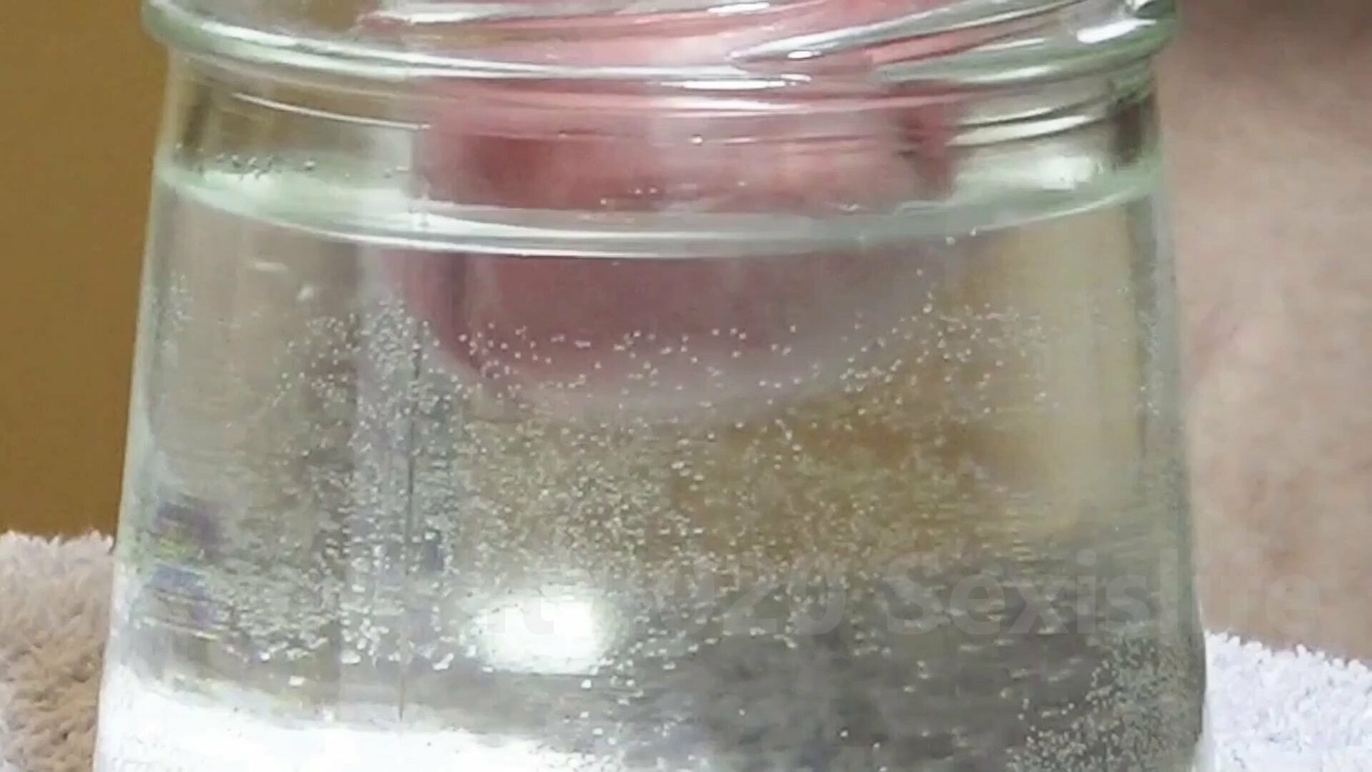 3 Submarine Cumshots in glass of water + slow motion - 9