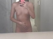 'Bella Swan' full frontal nude selfie in mirror