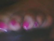 Tianna sexy pink toes footjob