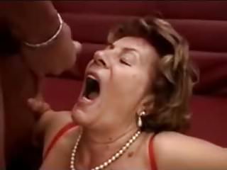 Granny Martha, Granny Cum, Mature, Cumshot in Mouth