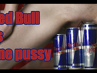 Red Bull, Objects in Pussy, Pussy Gape, Huge Toys