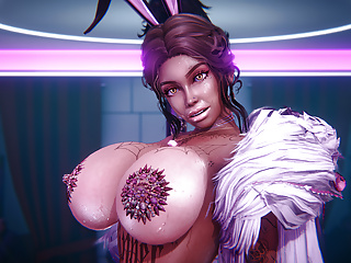 Thicc Stripper With Big Boobs And Ass Used By Customer (3D)