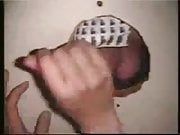 Sucking cock at the glory hole with cumshot 10