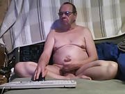 grandpa stroke on webcam