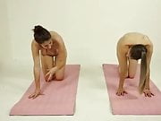 Naked yoga instructor 