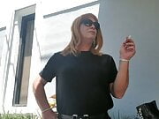 Sexy Jessica with smoking fetish