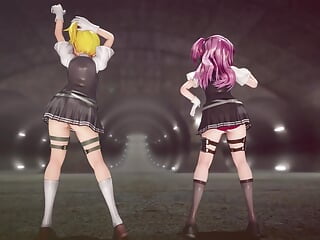 Mmd R-18 Anime Girls Sexy Dancing Clip 257