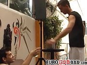 Young European cuties fuck and end it with a warm finish