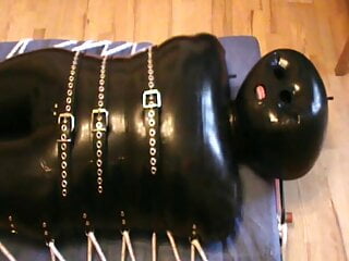 Restrained inflatable rubbersuit...