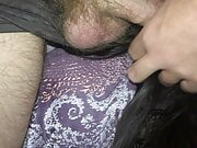 my wife's hair and my friend's cum