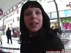 Old User Guy Helmut pick up german teen on street and fuck her