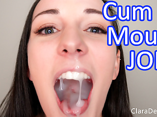 Clara Dee - Finger Sucking JOI With Huge Cumshot in Mouth