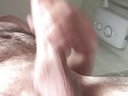 Big Cock stroking in the shower