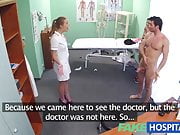 FakeHospital Hot nurse joins couple in threesome