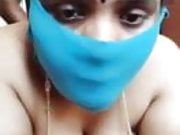 Tamil hot couple enjoying sex at home during lockdown with mask