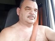Daddy in car
