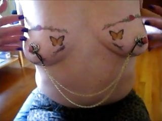 squirtys big nips with nipple jewelry