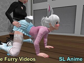 Anime Bunny Girl Doggy Style Sex Video – Outfits 1 & 2 – SL Anime Furry Videos – March 2022