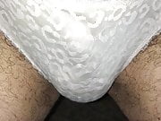 Pissing in my silk panties & Iltwlp's lace panties Pt.2