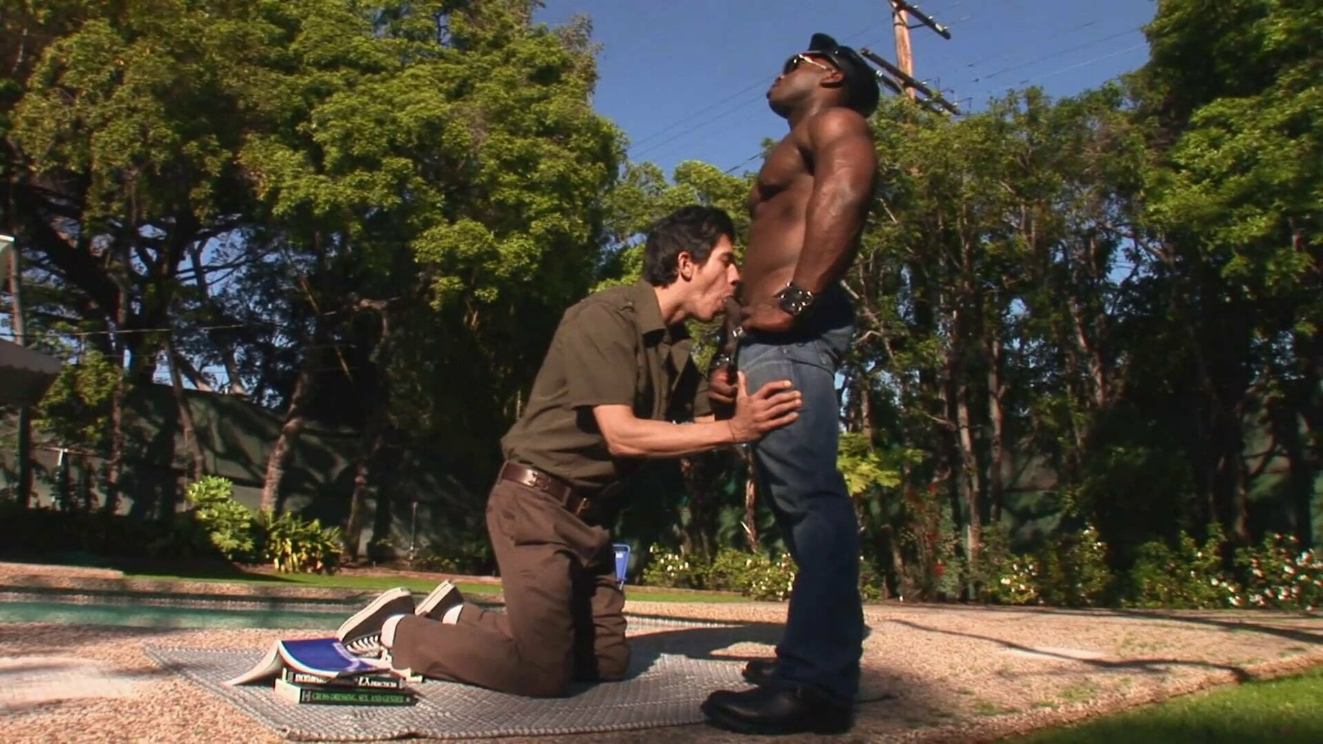 White gay pussy student get hard fucked by black muscle dude