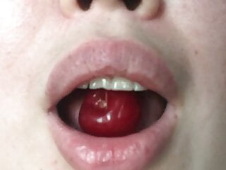 Biting the cherry...