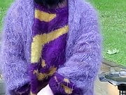 Purple Mohair On The Deck