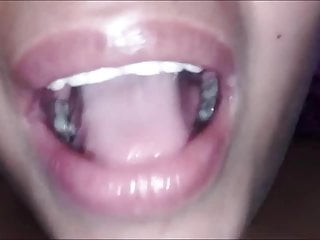 Friend, Female Friend, Swallowing Cum, Mouth
